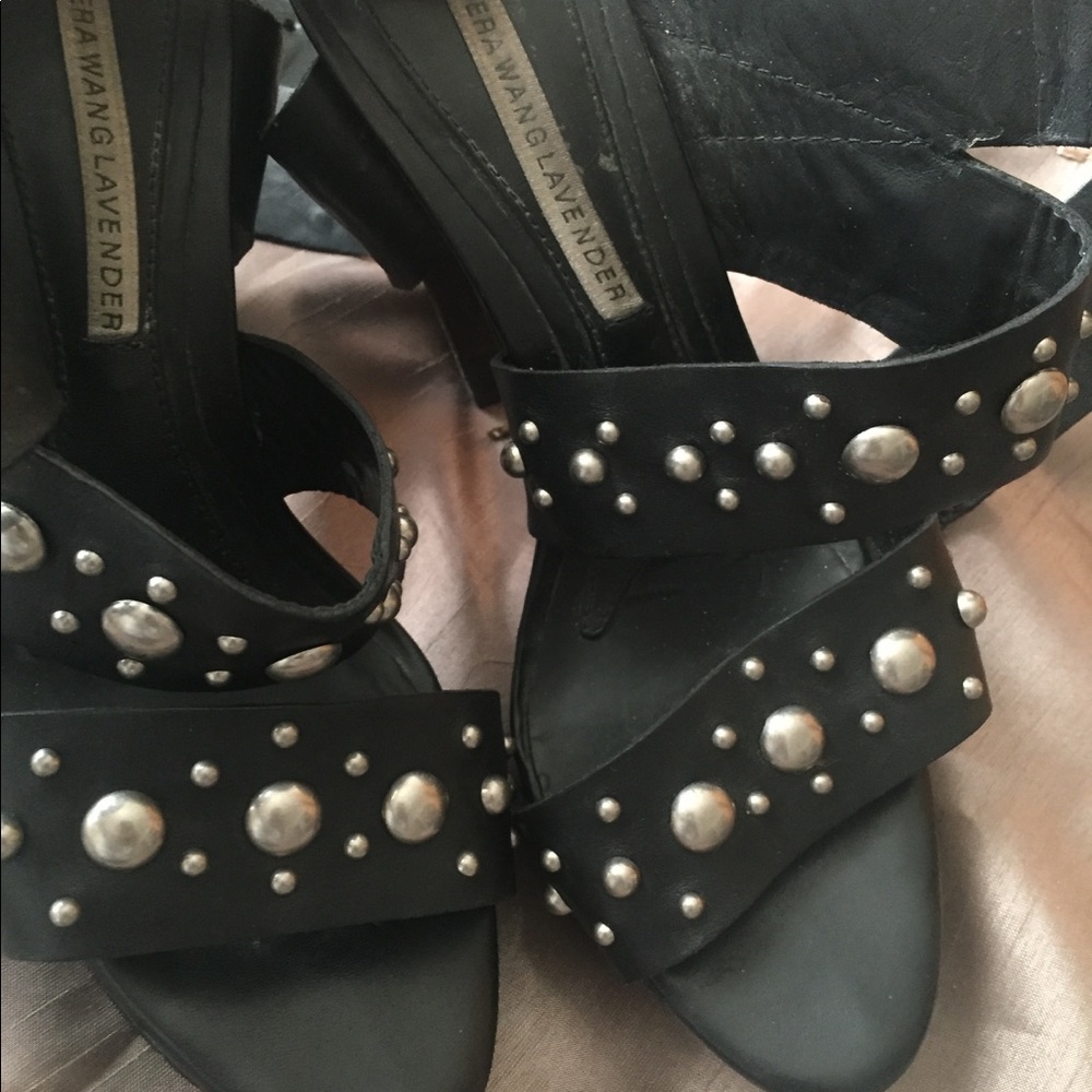 Vera Wang lavender platform sandals